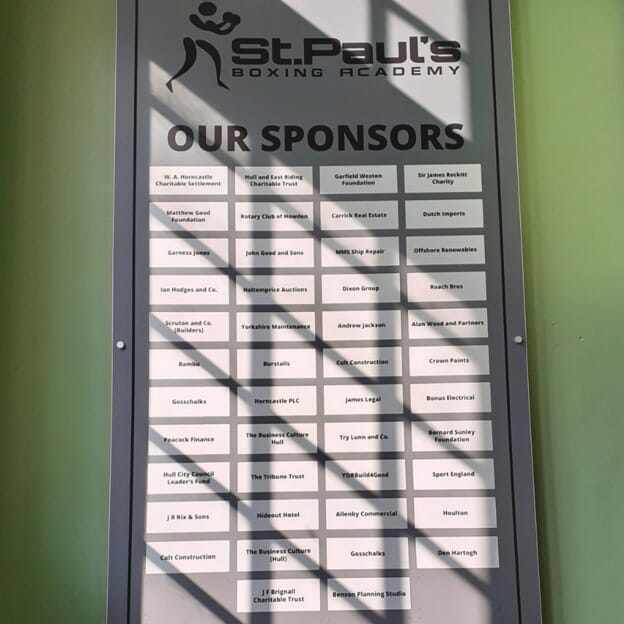 An image of the St. Paul's interior signage.